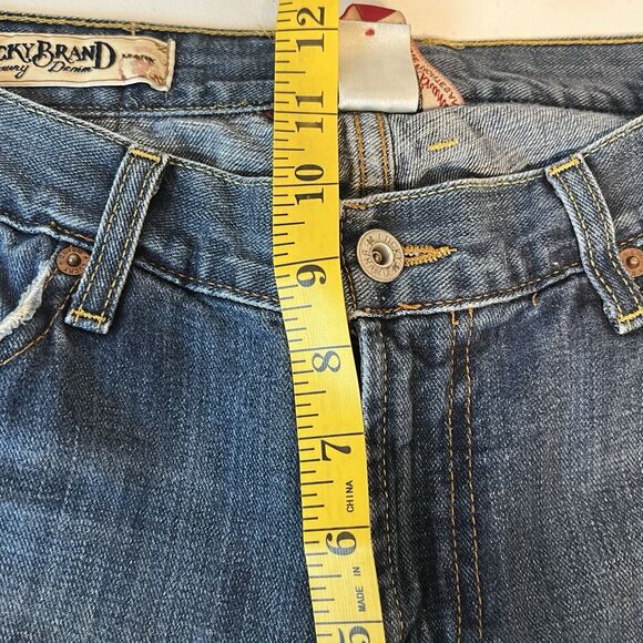Lucky Brand Classic Rider Mid Rise Boot Jeans Medium Wash Size 14/32 Cotton - Picture 5 of 11